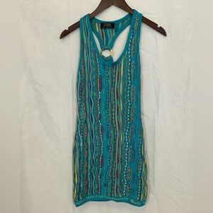 COOGI Racerback Knit Halter Minidress